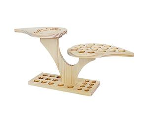 36 Slots Wooden Essential Oils Stand Diffuser Holder Carousel Box