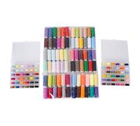 36 Spool Polyester Sewing Thread 36 Color Prewound Bobbins Thread Set with Storage Box for Sewing Machine Stitching Accessories