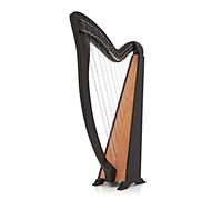 36 String Harp with Levers by Gear4music Black
