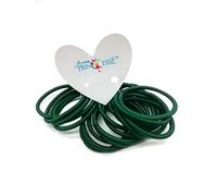 36 Thick 4 mm Bottle Green Elastic Hair Ties, School Uniform dark green Hair Elastic Bands Ponytail Holders Hair Bands Hair Bobbles for Women Girls Hair Ties