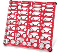 36 Thread Checker - Nut and Bolt Thread Checker Standard and Metric, Bolt Size Finder Bolt and Nut Identifier Gauge with 20 Standard & 16 Metric & 19 Drill Gauges, Bolt Thread Gauge Inch & Metric