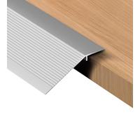 36" Uneven Floor Transition Strip Carpet to Tile Edge Cover Aluminum Threshold Ramp 2/5" 1 3/5" Height for Wheelchair Accessibility and Safety