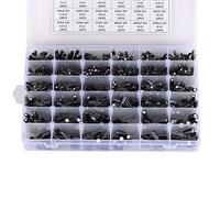 36 Values 1000PCS Aluminum Electrolytic Capacitor Assortment Kit 0.1uF-1000uF 10V 16V 25V 35V 50V Capacitors with Storage Box for DIY Projects Capacitance Meters