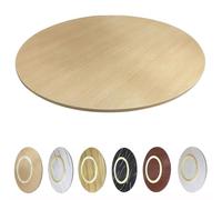 36" Wooden Turntable - 360° Swivel Serving Tray Perfect for Dining Table Original Wood Finish 90cm Diameter Ideal for Entertaining and Serving