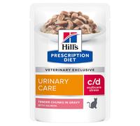 36 x 85g Hill's Prescription Diet Wet Cat Food - 24 + 12 Free! * - c/d Urinary Stress - Salmon (36 x 85g)