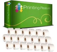 Printing Pleasure 20 x 99012 Compatible Address Labels Rolls for LabelWriter & Seiko Label Printers | 36mm x 89mm | 260 Labels per Roll
