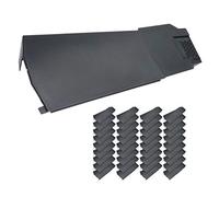 36 x Klober Contract Dry Verge Unit Pack for Gable/Apex Roof Tile Plastic End Cap - Right, Grey