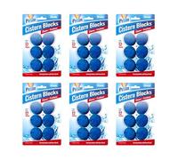 36 x Prism Ocean Toilet Cistern Blocks Foaming Toilet Cleaner with Blue Colouring Long Lasting Freshness for Limescale and Stain Control Toilet Freshener Descaler for Bathroom Home Office Commercial