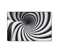 36"x24" Spiral Optical Illusion GIF Print Indoor Doormat - Non-Slip Absorbent Door Mat Soft Area Rugs, for Entryway Kitchen Bathroom