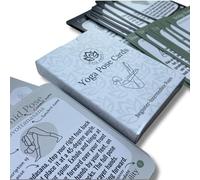 36 Yoga Pose Cards Deck - Includes 3 Guided Sequences, Wipe-Clean & Durable UK Printed Cards - Sanskrit Names, Chakras, Inspirational Quotes - Perfect for Home Practice, Studio & Teaching