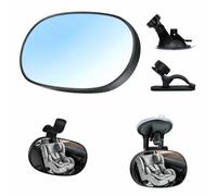 360° Adjustable Car Mirror Rear View for Suzuki Ciaz/Alivio 2015 2016 2017, Wide Angle Interior Car Mirror for Back Seat Monitoring, Universal Car Baby Mirror,A