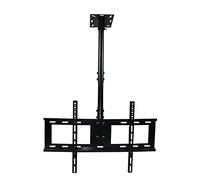 360° Adjustable Ceiling Mount TV Bracket for 3260 Inch TVs Tilt & Swivel Telescopic Height Adjustment Black Perfect for Home Theater & SpaceSaving,2,2
