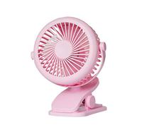 360 Adjustable Fan Portable USB Charging Fan Desktop Clip 3-speed Mute With Strong Rotating For Home Folding Rainbow