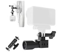 360° Adjustable Motorcycle Handlebar Camera Mount Bracke,1/4 Inch Metal Stand with Double Ball Head Compatible with GoPro Hero 10/9/8/7/6/5/4/3+ DJI Osmo Action & Most Action Cameras for Bicycle