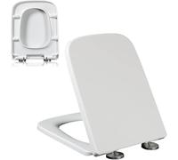 360° Adjustable Toilet Seat with Slow Soft Close, Quick-Release Feature, Never Loosen Hinge(04A)