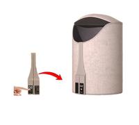 360° All-Around Heating Under Desk Heater for Office Features a Removable top Cover and Blanket Under The Desk Heater with Timer & Thermostat Space Foot Warmer for Office & Home,Universal-Withlid