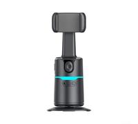 360° Auto Face Tracking Tripod, Smart Phone Stand With Gesture Recognition, Camera Mount For Video Creators Streamers (Black)
