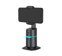 360° Auto Face Tracking Tripod, Smart Phone Stand with Gesture Recognition, RGB Rotating & Remote Control, Camera Mount for Video Creators Streamers(Black)