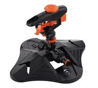 360° Automatic Rotating Lawn Sprinkler for Yard - Oscillating Garden Water Sprinkler with Adjustable Spray Angle, ABS Plastic Body & Brass Connect