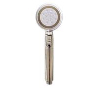 360° Big Panel 5M 175mm Pressurized Rain Shower Head - Luxury Bathroom Accessories Powerful Water Flow Adjustable Gray Showerhead for Ultimate Relaxation