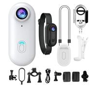 360 camera - Pov Camera | Wearable VideoCamera | 360-Degrees Rotatable 4k Resolution Compact Tool For Underwater Sports Streaming Vlogging Travel Hiking Trail Skiing | 170 Wide-angle