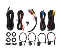 360 Car Camera System Surround View Panoramic All Round Night Vision for Android Auto Radio Easy Installation Metal ABS (1080P)