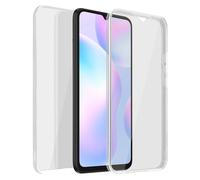 360° Case for Xiaomi Redmi 9A / 9AT Flexible Front & Rigid Back - Transparent