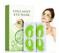 360° Collagen Eye Mask with Caviar Extract, 7 Pairs C-Shape Hydrogel Under Eye Patches for Tired Eyes, Puffiness and Dark Circles, Intense Hydration & Deep Moisturising Gel Pads for Fine Lines