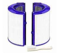 360° Combi Glass H13 HEPA + Activated Carbon Filter Replacement Compatible with Dyson HP06 HP04 HP07 HP09 TP07 TP06 TP09 TP04 TP10 PH01 PH02 PH03 PH04 Air Purifier, 2-in-1 Replacement True H13 Filter