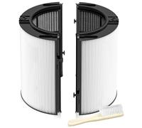 360 Combi Glass HEPA + Carbon Filter Replacement for Dyson HP1 TP09 TP07 TP06 TP04 TP10 TP7A HP04 HP06 HP07 HP09 HP10 HP4A HP7A PH01 PH02 PH03 PH04 PH3A DP04 PC1 Air Purifier, 1 Pack, Black