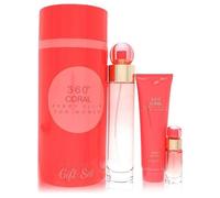 360 Coral by Perry Ellis for Women - 3 Pc Gift Set 3.4oz EDP Spray, 0.25 EDP Spray (Mini), 3oz Shower Gel