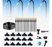 360 Curved Garden Automatic Irrigation System, Automatic Drip Irrigation Kits, Universal Spray Kit for Garden, Plant Watering System (49.2 FT)