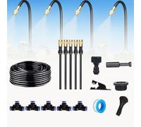 360 Curved Garden Automatic Irrigation System, Automatic Drip Irrigation Kits, Universal Spray Kit for Garden, Plant Watering System (16.4 FT)