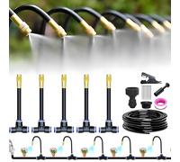 360° Curved Garden Automatic Irrigation System, Garden Watering System, Adjustable Spraying Watering Fast Cooling, 360° Mist Irrigation Set for Landscapes, Flower Beds and Patios