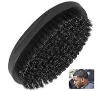360 Curved Wave Brush For Men, Medium Hard Curved Wave Brush, Natural Palm Brush with Firm Boar Bristles for Cultivating Waves Wolfing and Beards, Great for Men Gifts