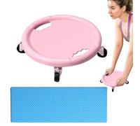 360 Degree Abdominal Wheel - Abdominal Exercise Board with Knee Mat, Rotating Training Roller | Fitness Abdominal Wheel Slider Gym Exercise Tool