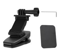 360 Degree Action Camera Backpack Clip Adjustable Stretchable Mount Damping Rotation Multi Scene Compatible First Person Perspective Video Clip