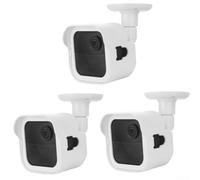 360 Degree Adjustable Camera Mount Wall Holder Compatible With For Blink Outdoor 4 For Fourth And Third Generation Models Abs Construction Black White 3 Pack(White)