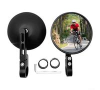 360 Degree Adjustable Motorcycle Mirror Set For 22mm And 25.4mm Bars Compatible With Scooters Atvs And Bikes High For Impact Resistant Black Color