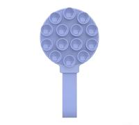 360 Degree Adjustable Silicone Phone Mount with Suction Cup for Secure For Hands-Free Placement on Mirrors and Tiled Walls (Shallow blue)