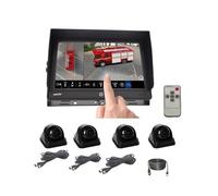 360 Degree AI Waterproof AHD Truck Camera System Bird Eye View Panorama Car Reverse Aid 10.1inch Screen for Bus Truck Caravan RV