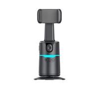 360 Degree Auto Tracking Tripod With Gesture Recognition For Smartphones, Remote Operation, 8 Hour Battery, Ideal For Solo Video And Streaming Applications (Black)