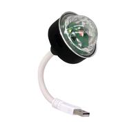360 Degree Automatic Rotating Disco Light Crystal Ball Design USB Plug Easily Setup Small Disco Light for Dance Floors Rechargeable LED Bulb