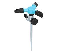 360 Degree Automatic Rotating Sprinkler | 3 - Arm Watering Nozzle for Garden Irrigation | Adjustable 15° Angle with Zinc Alloy Pin | Hydraulic Drive Lawn Sprinkler