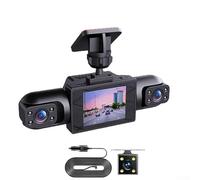 360 Degree Cam System with 4K Front and 1080P Rear Cameras, Full View 4 Channel Car DVR with Motion Detection, Night VISIONs, Loop Recording, 3.16 Inch IPS(Four lenses)