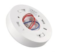 360 Degree Ceiling Mounted PIR Motion Sensor Light Switch, Adjustable Timer 4-6 Mins & Ambient Light Detection, Auto On/Off Occupancy Detector for Home Office Corridor, White 112x50mm
