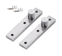 360 Degree Door Pivot Hinge, Tiberham 2Pcs Stainless Steel Rotation Hidden Door Centre Shaft Pivot Hinges, Heavy Duty Concealed Rotating Door Hinge with Fixing Screws (75 x 17 mm)