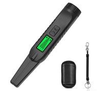 360 Degree Handheld For Metal Detector with Clear LCD Screen, Vibration, and Sound Notifications for For Metal Finding (BLACK)