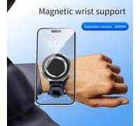 360 Degree Magnetic Rotating Wristband Phone Holder for Secure Hands Operation in Hiking Cycling Sports and Video Recording (Extended Version)