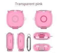 360 Degree Protection Cover for SHOKZ For OpenFit2 T920 Headset Transparent Design for Easy Cleaning (Transparent Pink)